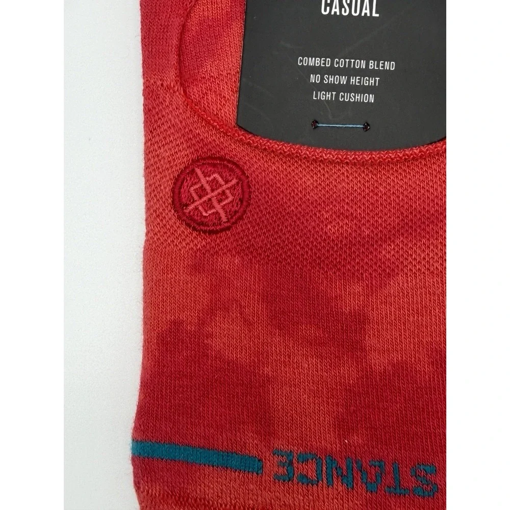 Stance Dye Namic No Show Socks Red Tie Dye Infiknit Mens Medium A145A24DYE NWT